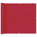 Balkonsichtschutz Rot 100 x 200 cm Oxford-Stoff