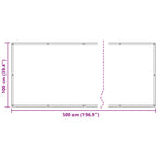 Balkonsichtschutz Rot 100 x 500 cm Oxford-Stoff