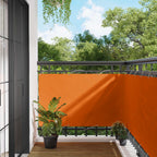 Balkonsichtschutz Orange 100 x 800 cm Oxford-Stoff