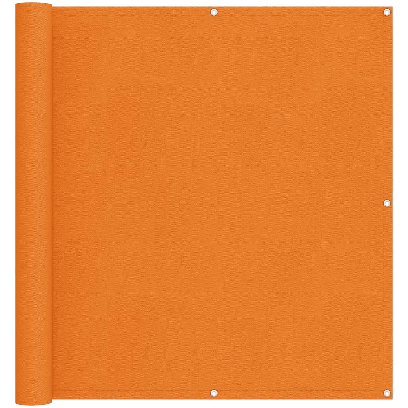 Balkonsichtschutz Orange 110 x 300 cm Oxford-Stoff