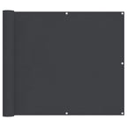 Balkonsichtschutz Schwarz 100 x 300 cm Oxford-Stoff