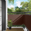 Balkonsichtschutz Braun 100 x 800 cm Oxford-Stoff