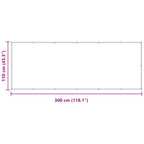 Balkonsichtschutz Braun 110 x 300 cm Oxford-Stoff
