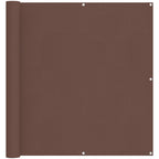 Balkonsichtschutz Braun 110 x 600 cm Oxford-Stoff