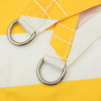 Sonnensegel Gelb und Weiß 2,5 x 2,5 m 100 % Polyester Oxford