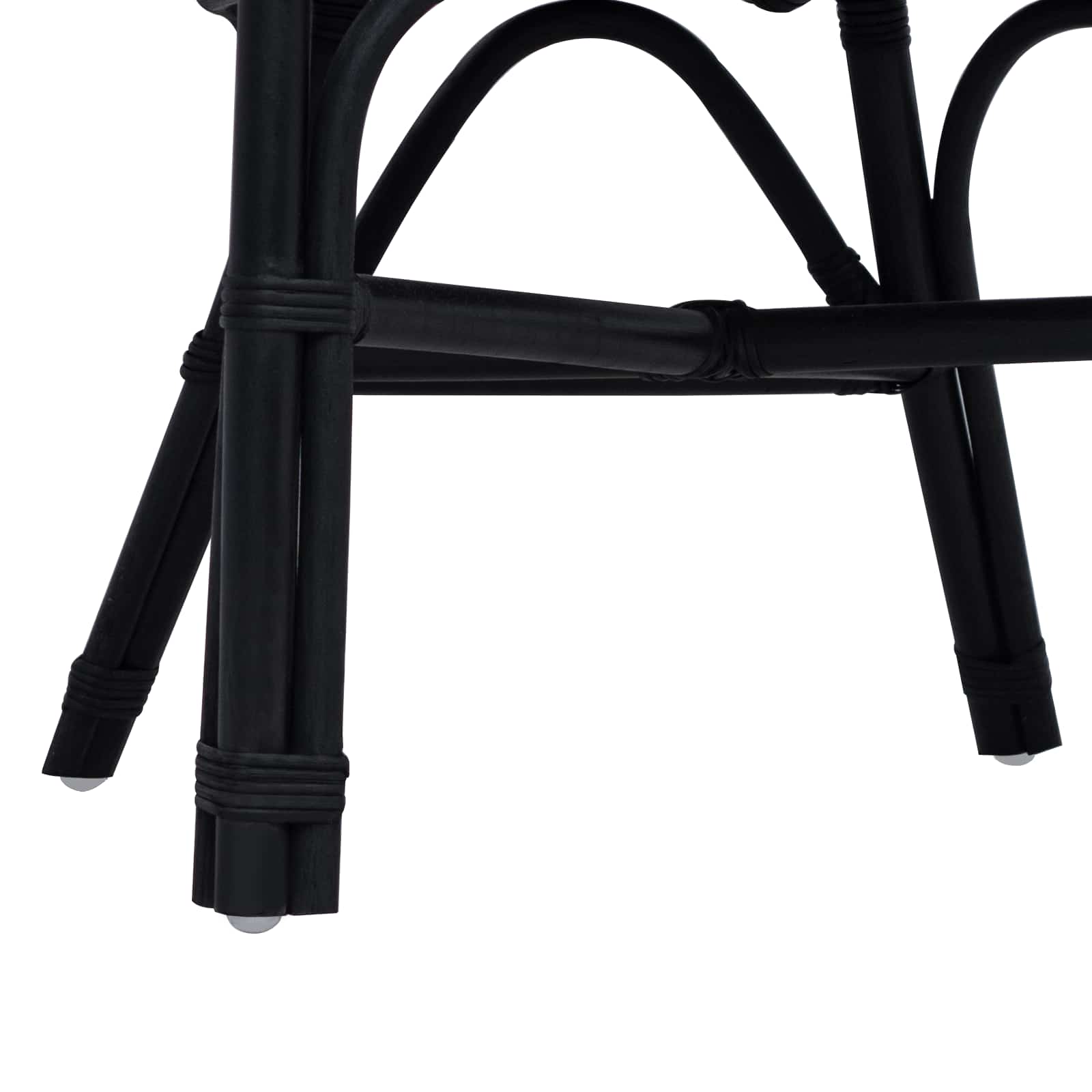 Stapelstuhl Schwarz 60 x 60 x 81 cm Rattan