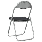Klappstuhl 2 Stück Schwarz und Grau 48 x 43,5 x 81 cm