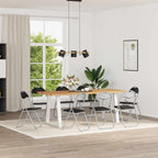 Klappstuhl 8 pcs Schwarz und Grau 48 x 43,5 x 81 cm Kunstleder