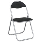 Klappstuhl 8 pcs Schwarz und Grau 48 x 43,5 x 81 cm Kunstleder