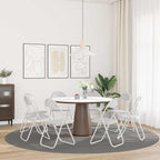 Klappstuhl 8 pcs Weiß 48 x 43,5 x 81 cm Kunstleder