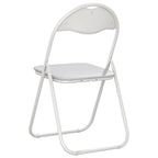 Klappstuhl 8 pcs Weiß 48 x 43,5 x 81 cm Kunstleder