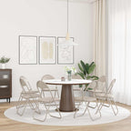 Klappstuhl 8 pcs Sand 48 x 43,5 x 81 cm Kunstleder