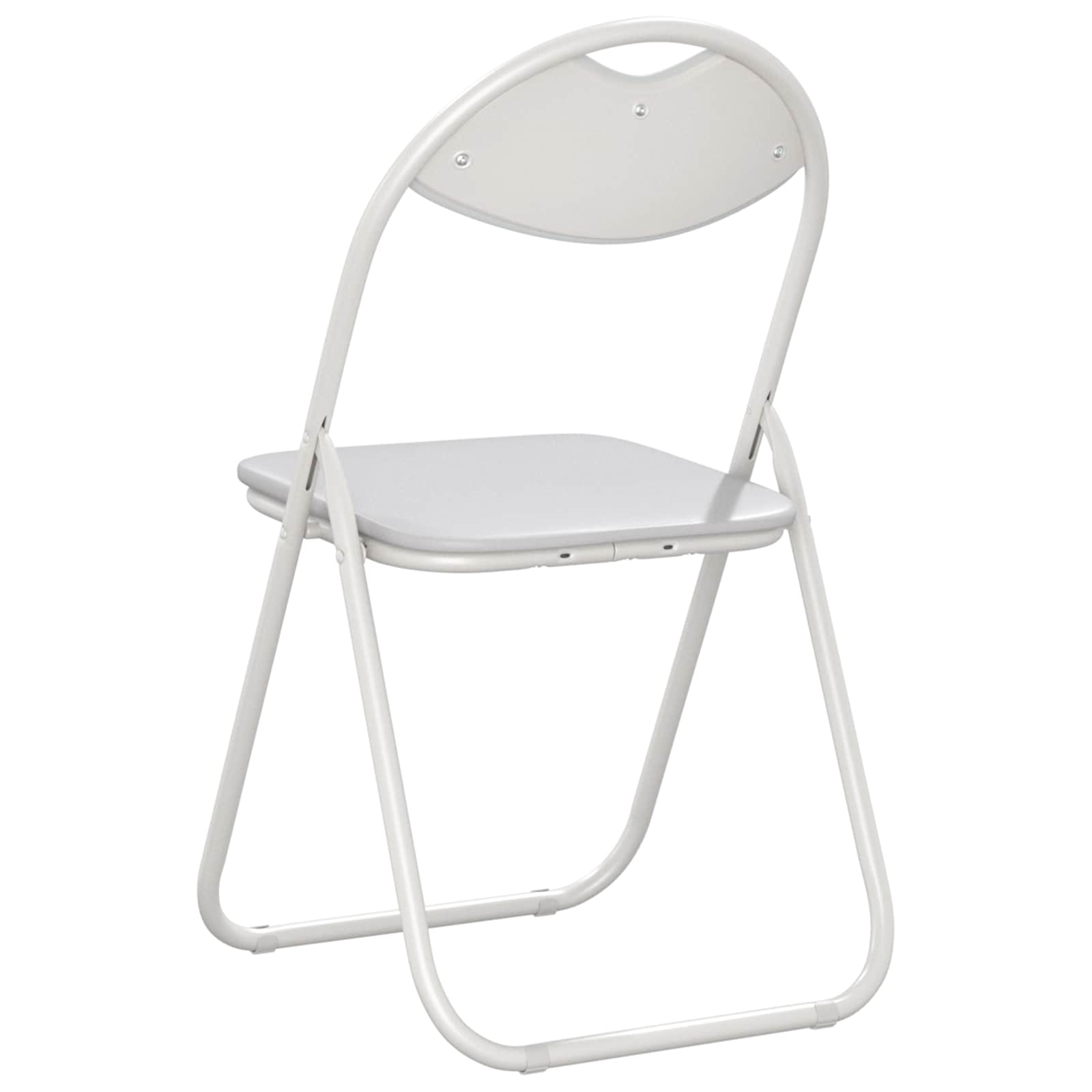 Klappstuhl 2 pcs Weiß 48 x 43,5 x 81 cm Kunstleder