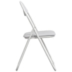 Klappstuhl 2 pcs Weiß 48 x 43,5 x 81 cm Kunstleder