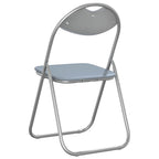 Klappstuhl 8 pcs Grau 48 x 43,5 x 81 cm Kunstleder