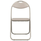 Klappstuhl 8 pcs Sand 48 x 43,5 x 81 cm Kunstleder