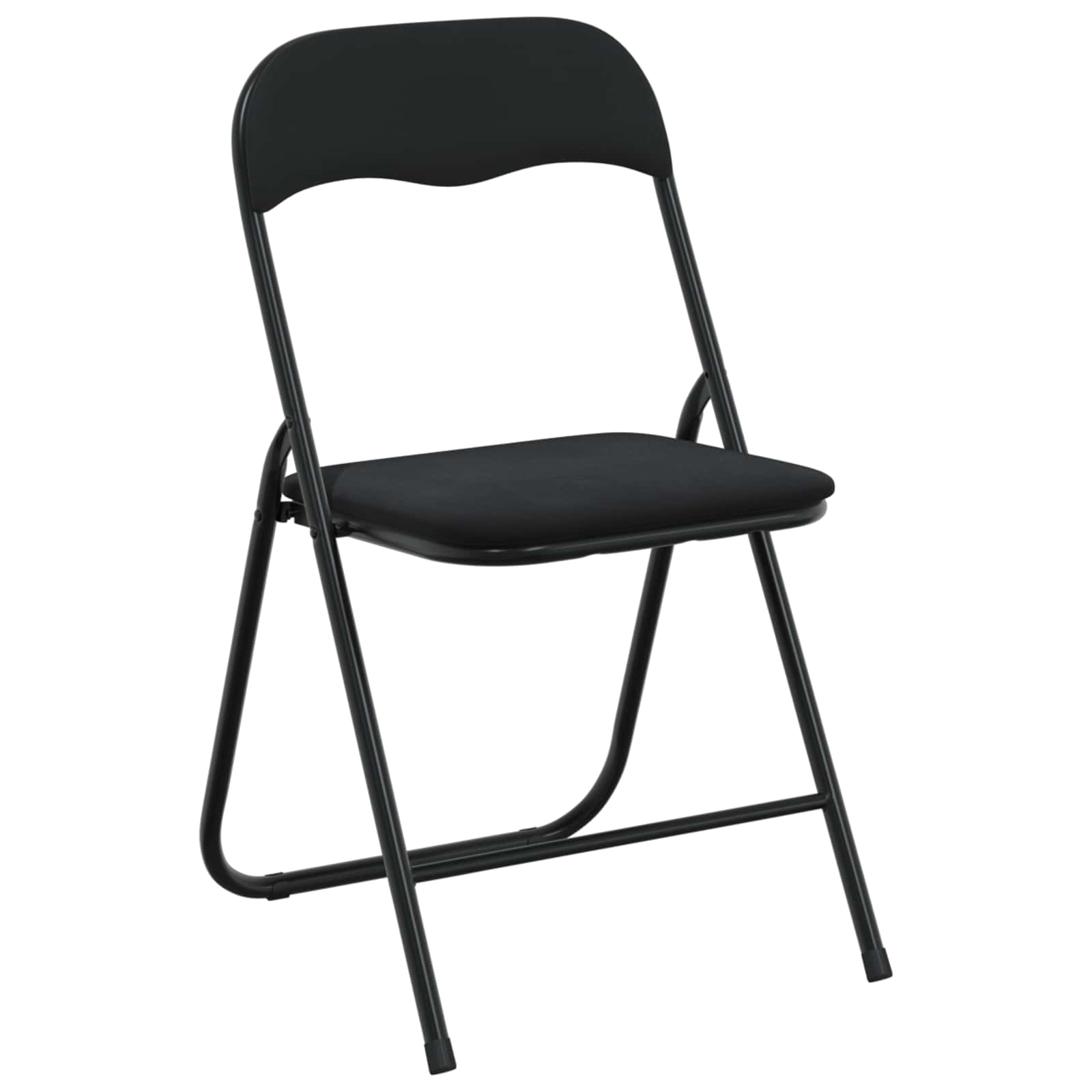 Klappstuhl 8 pcs Schwarz 48 x 44 x 78 cm Samt