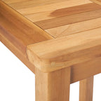 Bartisch Natur 60 x 60 x 105 cm Massiv-Teak
