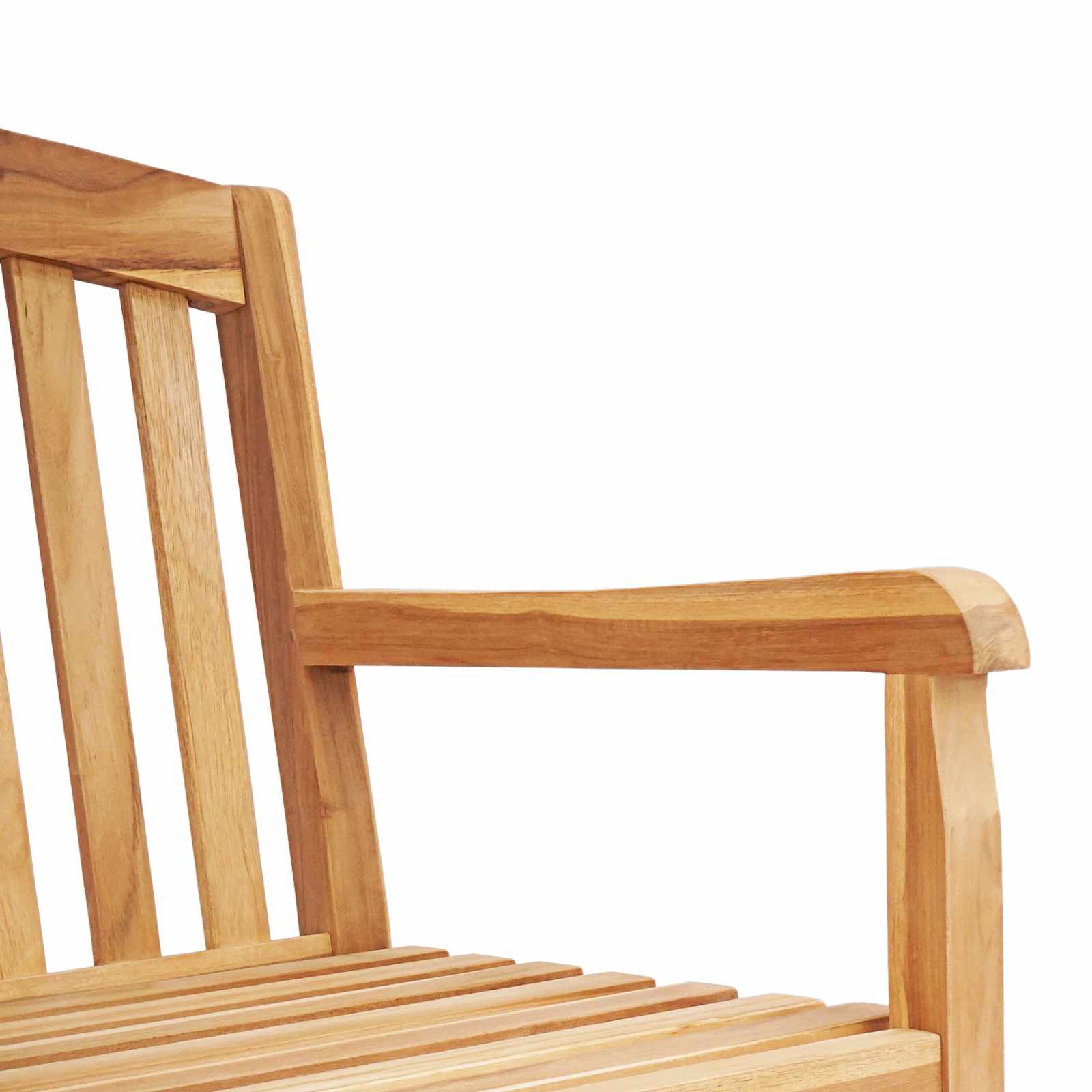 Handgefertigte Rosenbank Natur 150 x 60 x 90 cm Massivholz Teak