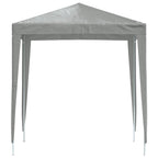 Party-Zelt 200 x 200 x 240 cm Hellgrau PE und Stahl