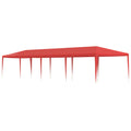 Partyzelt Rot 1200 x 300 x 255 cm PE und Stahl