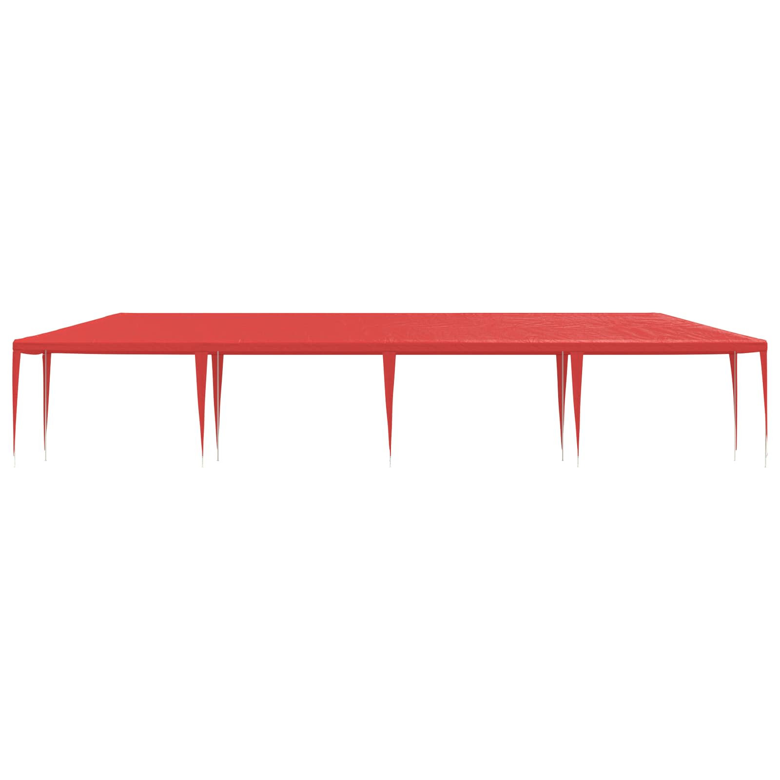 Partyzelt Rot 1200 x 300 x 255 cm PE und Stahl