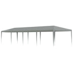 Partyzelt Hellgrau 1200 x 300 x 255 cm PE und Stahl