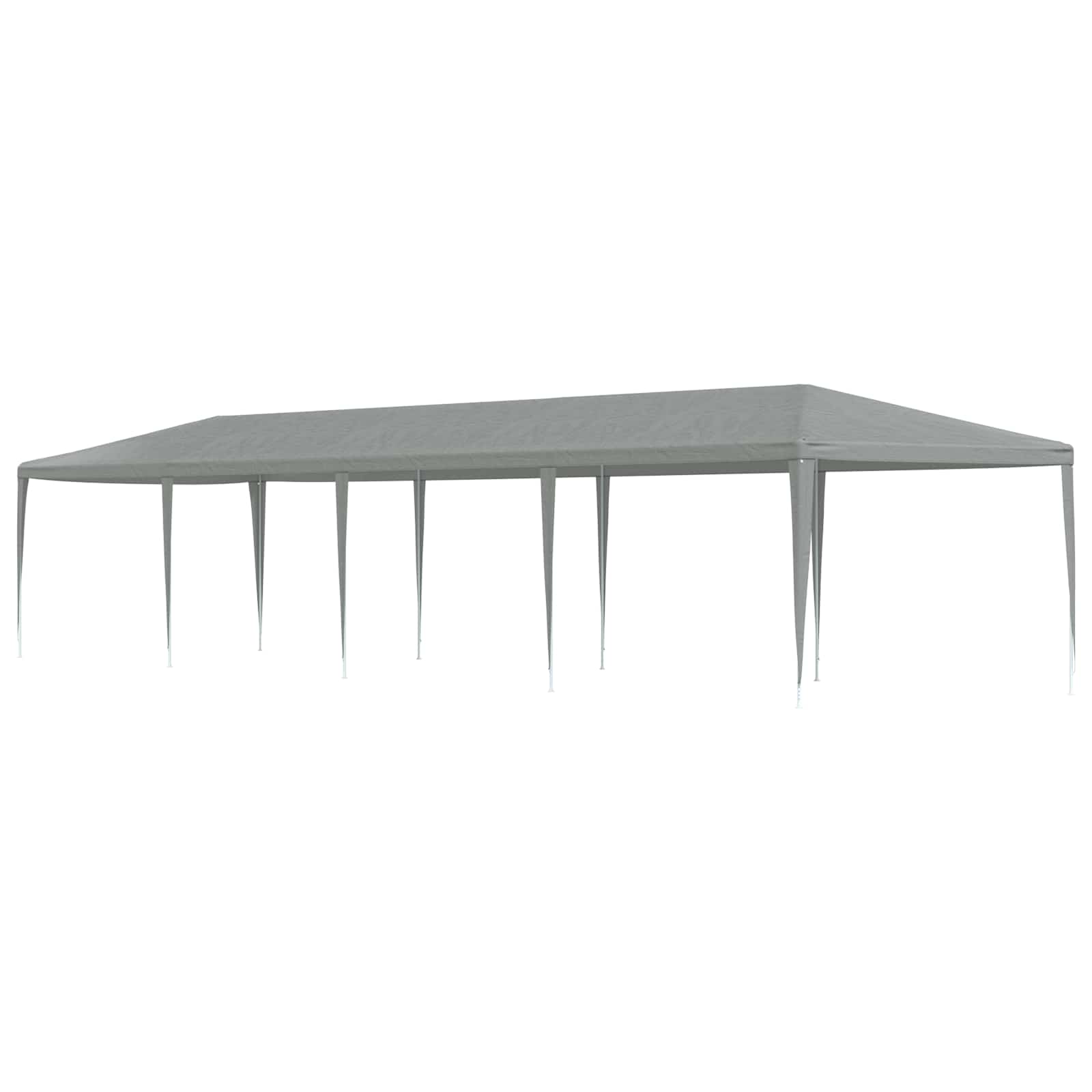 Partyzelt Hellgrau 1200 x 300 x 255 cm PE und Stahl