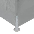 Party-Zelt 900 x 300 x 255 cm Hellgrau PE und Stahl