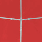Party-Zelt 1200 x 300 x 255 cm Rot PE und Stahl