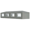 Party-Zelt 1200 x 300 x 255 cm Hellgrau PE und Stahl