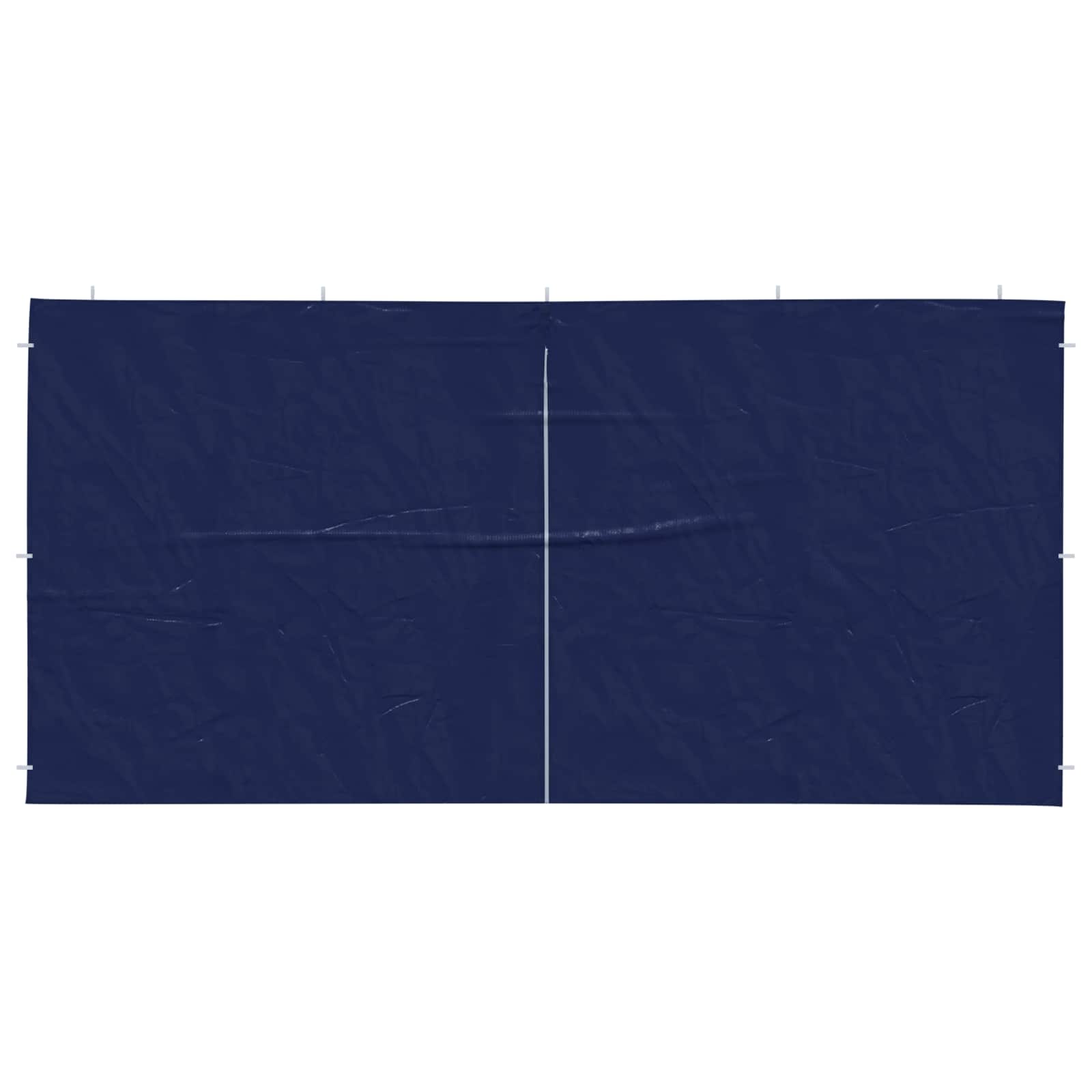 Party Zelt Seitenteil 2 pcs Blau 400 x 195 cm PE und Stahl