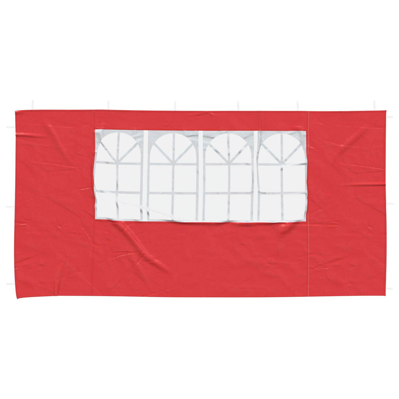 Party Zelt Seitenteil 2 pcs 400 x 195 cm Rot PE und Stahl