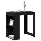Bartisch Schwarz Eichen-Optik 102 x 70 x 103,5 cm Holzwerkstoff