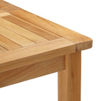 Outdoor Bar Set 7 pcs Unbehandelt Massivholz Teak