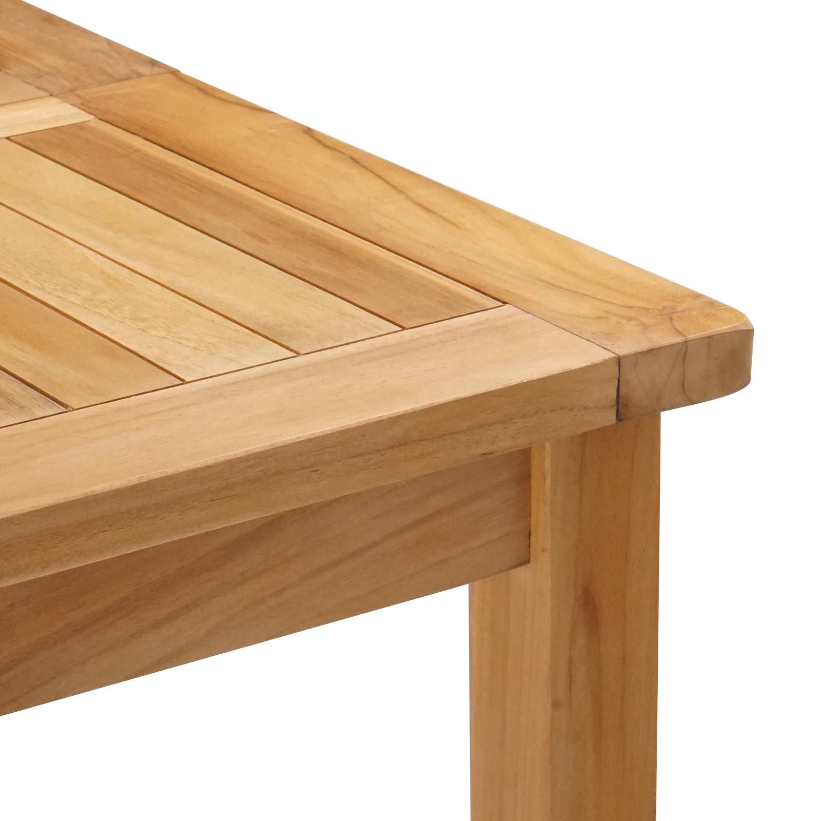 Outdoor Bar Set 7 pcs Unbehandelt Massivholz Teak