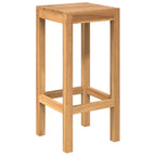 Outdoor Bar Set 7 pcs Unbehandelt Massivholz Teak