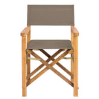 Esszimmerstuhl 56 x 54 x 87 cm 100% Polyester mit solidem Teak