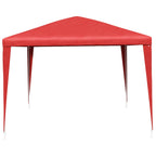 Partyzelt 400 x 300 x 255 cm Rot PE und Stahl