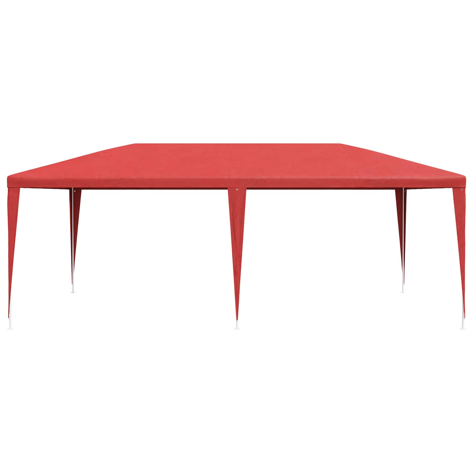 Partyzelt Rot 600 x 300 x 255 cm PE und Stahl