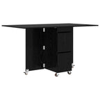 Esstisch 2 pcs 140 x 80 x 77 cm Holzwerkstoff Schwarze Eiche