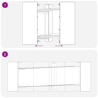 Esstisch 240 x 85 x 75 cm Holzwerkstoff Schwarze Eiche