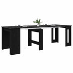 Esstisch 240 x 85 x 75 cm Holzwerkstoff Schwarze Eiche