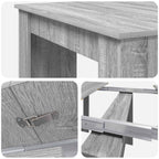 Esstisch 240 x 85 x 75 cm Holzwerkstoff Grau Sonoma