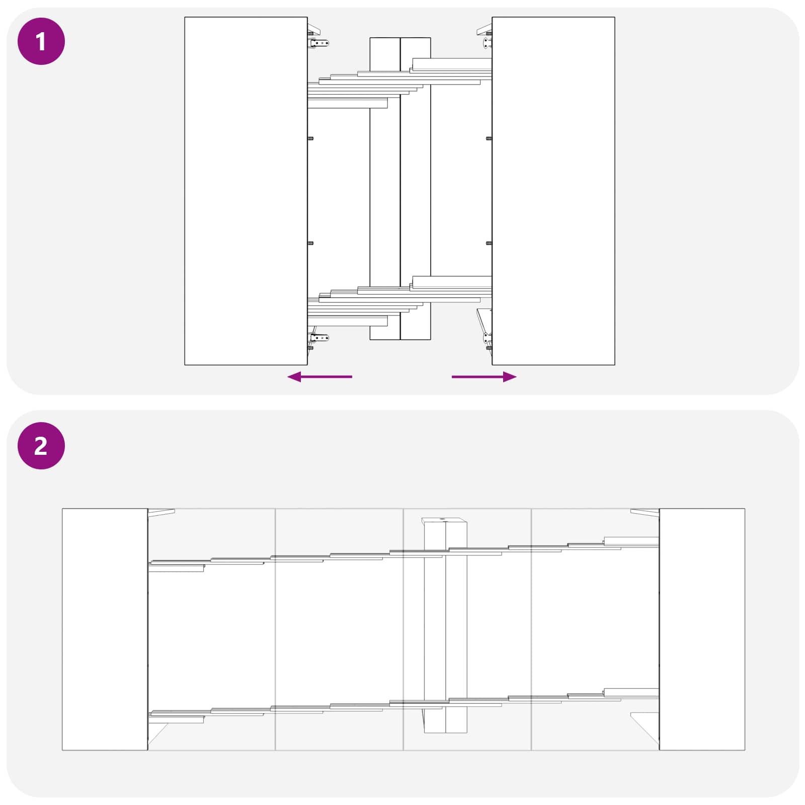 Esstisch 240 x 85 x 75 cm Holzwerkstoff Artisan-Eiche