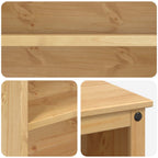Küchentrolley 2 pcs Honigwachs 112 x 77 x 91,5 cm Massiv-Kiefer