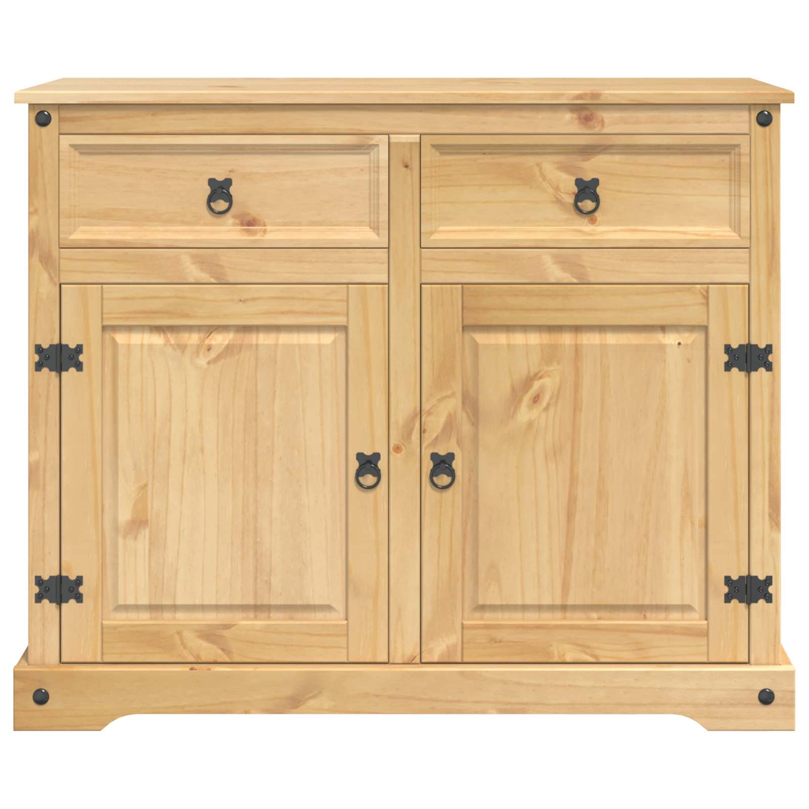 Küchentrolley 2 pcs Honigwachs 112 x 70 x 91,5 cm Massiv-Kiefer
