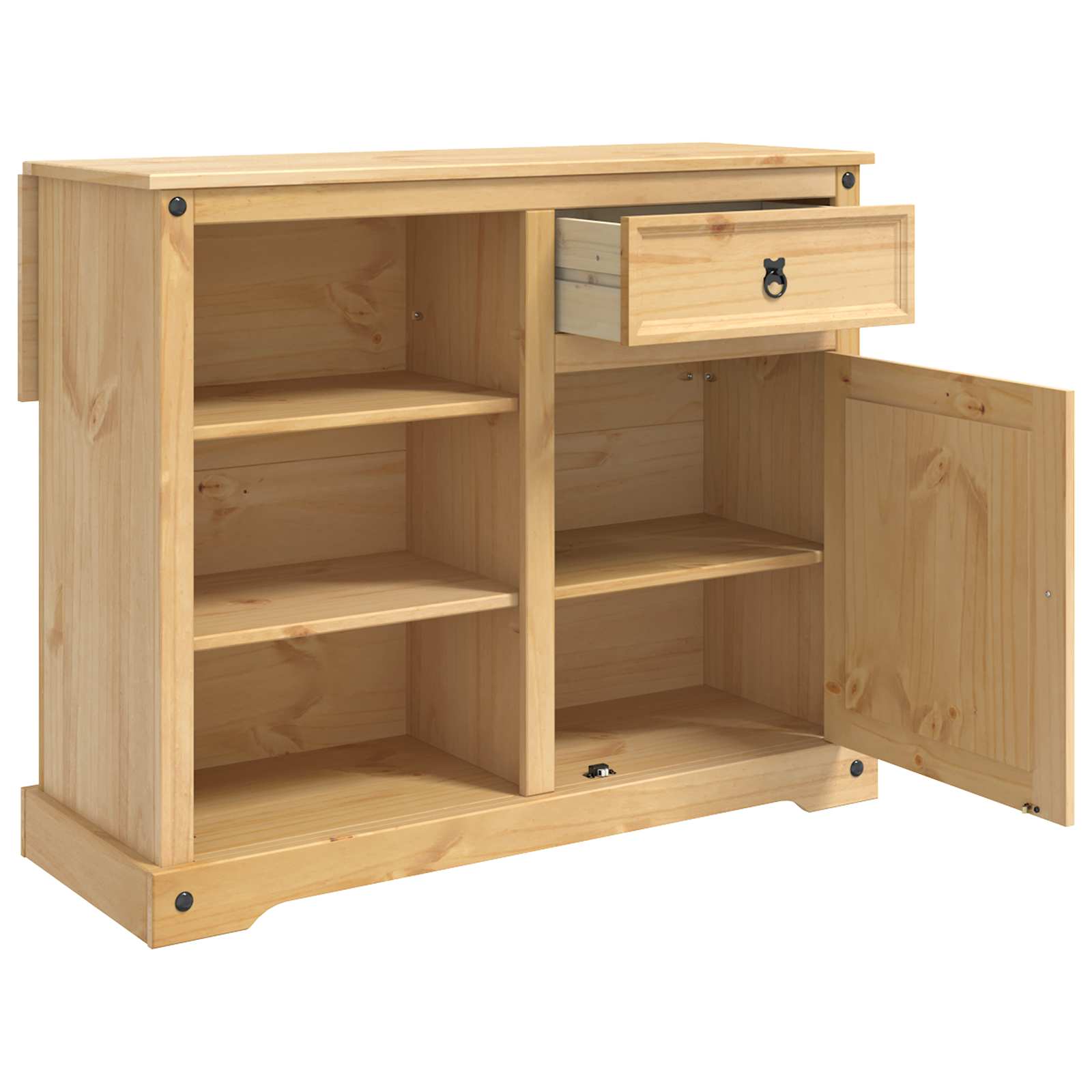 Küchentrolley 2 pcs Honigwachs 112 x 70 x 91,5 cm Massiv-Kiefer