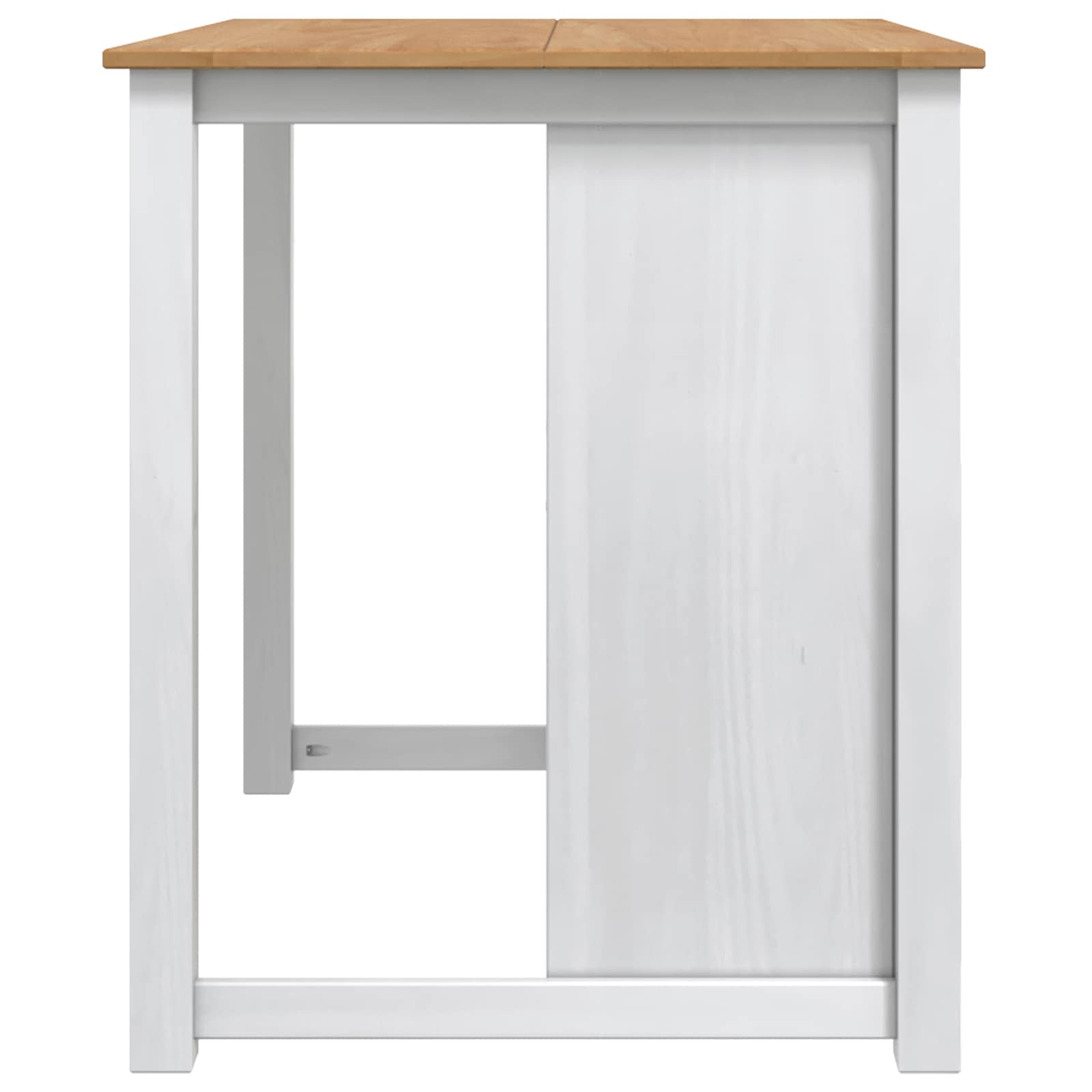 Küchentrolley PANAMA 2 pcs Weiß und Honigwachs 112 x 77 x 90 cm