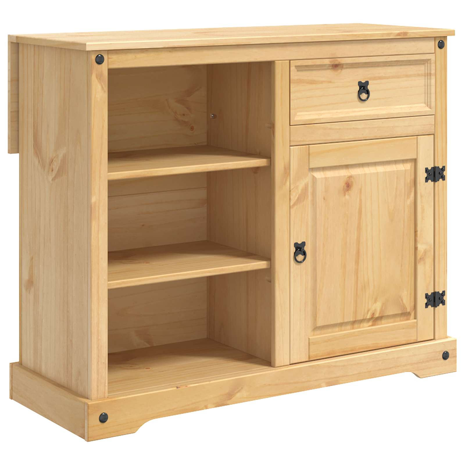 Kücheninsel Set mit Schubladen 3 pcs Honigwachs Massiv-Kiefer